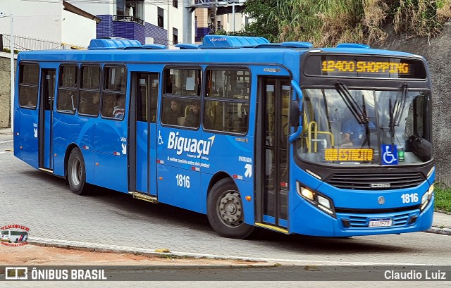 Biguaçu Transportes Coletivos Administração e Participação 1816 na cidade de Florianópolis, Santa Catarina, Brasil, por Claudio Luiz. Número da foto: #13172721.