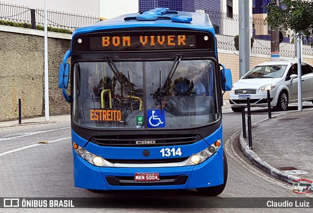Biguaçu Transportes Coletivos Administração e Participação 1314 na cidade de Florianópolis, Santa Catarina, Brasil, por Claudio Luiz. Número da foto: #13172656.