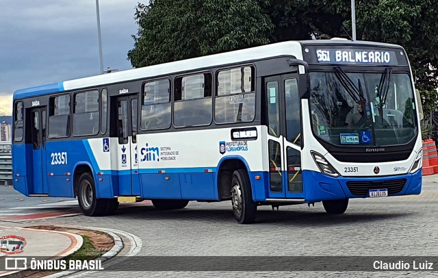 Emflotur - Empresa Florianópolis de Transportes Coletivos 23351 na cidade de Florianópolis, Santa Catarina, Brasil, por Claudio Luiz. Número da foto: #13173562.