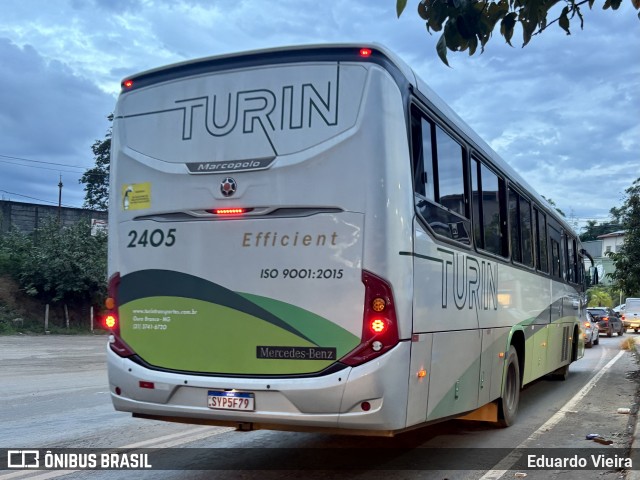 Turin Transportes 2405 na cidade de Conselheiro Lafaiete, Minas Gerais, Brasil, por Eduardo Vieira. Número da foto: #13174832.