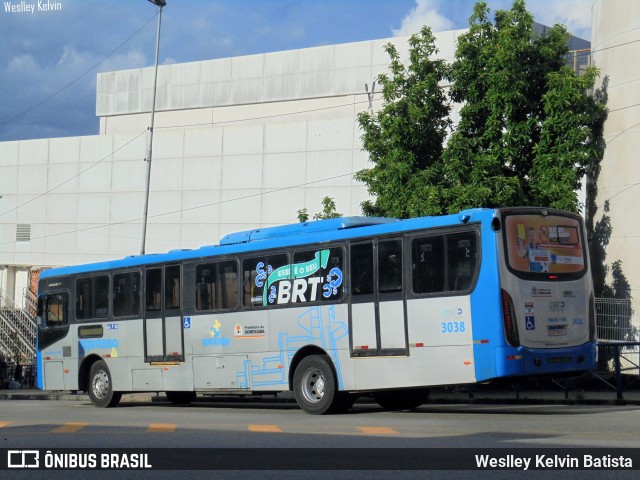 BRT Sorocaba Concessionária de Serviços Públicos SPE S/A 3038 na cidade de Sorocaba, São Paulo, Brasil, por Weslley Kelvin Batista. Número da foto: #13173555.