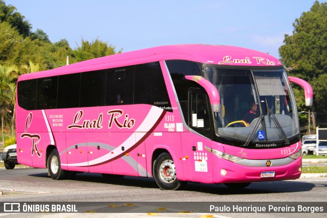 Lual Rio Turismo e Fretamento 1313 na cidade de Barra do Piraí, Rio de Janeiro, Brasil, por Paulo Henrique Pereira Borges. Número da foto: #13174535.