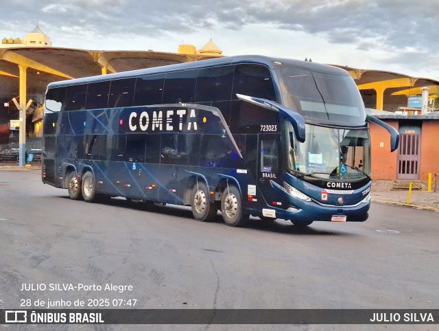 Viação Cometa 723023 na cidade de Porto Alegre, Rio Grande do Sul, Brasil, por JULIO SILVA. Número da foto: #13173535.