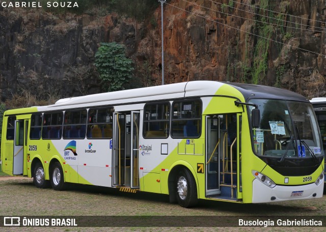Itajaí Transportes Coletivos 2059 na cidade de Campinas, São Paulo, Brasil, por Busologia Gabrielística. Número da foto: #13174765.