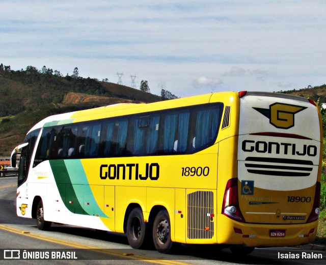 Empresa Gontijo de Transportes 18900 na cidade de Santos Dumont, Minas Gerais, Brasil, por Isaias Ralen. Número da foto: #13174347.