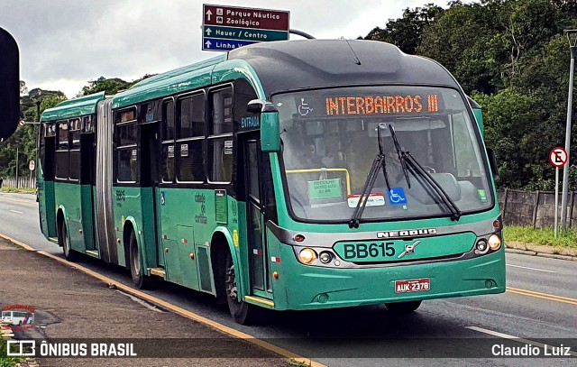 Transporte Coletivo Glória BB615 na cidade de Curitiba, Paraná, Brasil, por Claudio Luiz. Número da foto: #13174851.