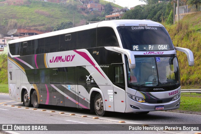 Viação Jam Joy 14024 na cidade de Barra do Piraí, Rio de Janeiro, Brasil, por Paulo Henrique Pereira Borges. Número da foto: #13174503.