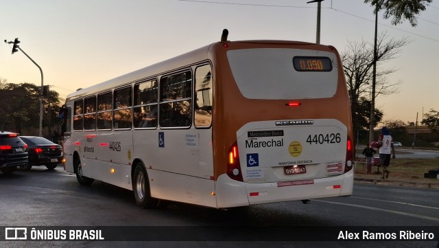Auto Viação Marechal Brasília 440426 na cidade de SIA, Distrito Federal, Brasil, por Alex Ramos Ribeiro. Número da foto: #13175179.