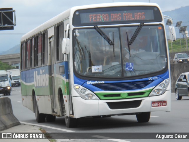 Viação União DC 1.119 na cidade de Duque de Caxias, Rio de Janeiro, Brasil, por Augusto César. Número da foto: #13178015.