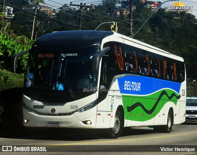 Bel-Tour Transportes e Turismo 329 na cidade de Petrópolis, Rio de Janeiro, Brasil, por Victor Henrique. Número da foto: #13177232.