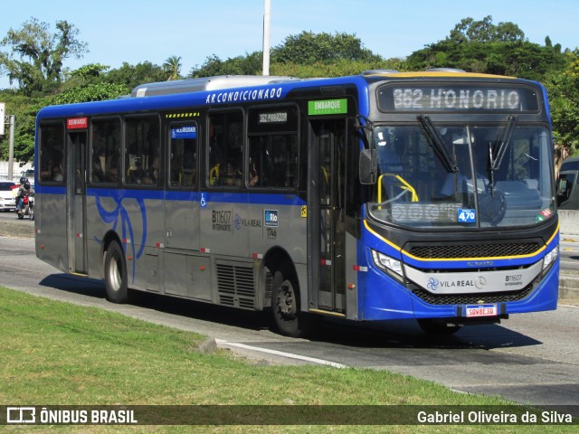 Viação Vila Real B11607 na cidade de Rio de Janeiro, Rio de Janeiro, Brasil, por Gabriel Oliveira da Silva. Número da foto: #13177362.
