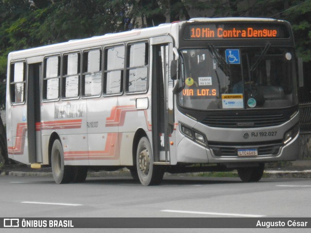 Viação Resendense RJ 192.027 na cidade de Volta Redonda, Rio de Janeiro, Brasil, por Augusto César. Número da foto: #13177980.