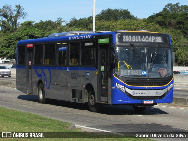 Viação Vila Real B11610 na cidade de Rio de Janeiro, Rio de Janeiro, Brasil, por Gabriel Oliveira da Silva. Número da foto: #13177367.