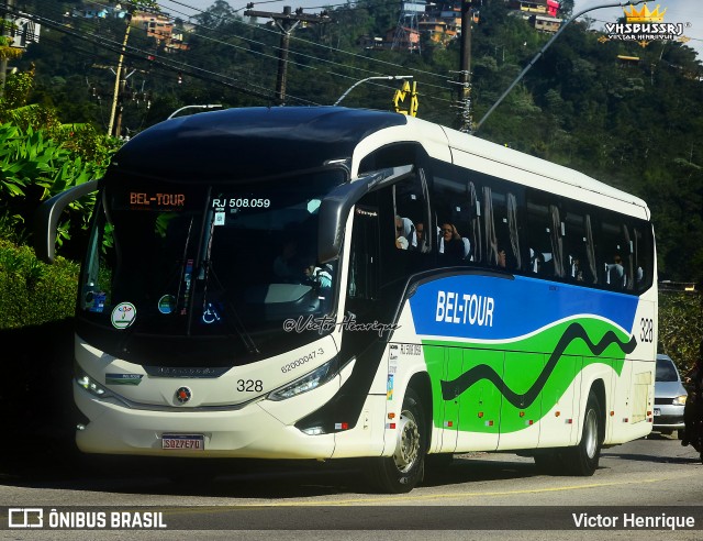 Bel-Tour Transportes e Turismo 328 na cidade de Petrópolis, Rio de Janeiro, Brasil, por Victor Henrique. Número da foto: #13177231.
