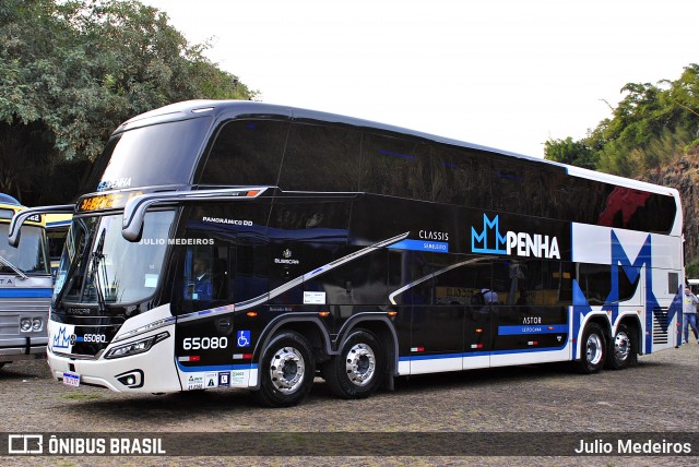Empresa de Ônibus Nossa Senhora da Penha 65080 na cidade de Campinas, São Paulo, Brasil, por Julio Medeiros. Número da foto: #13177210.