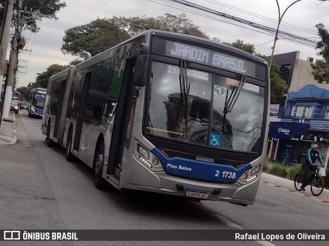 Sambaíba Transportes Urbanos 2 1738 na cidade de São Paulo, São Paulo, Brasil, por Rafael Lopes de Oliveira. Número da foto: #13175576.