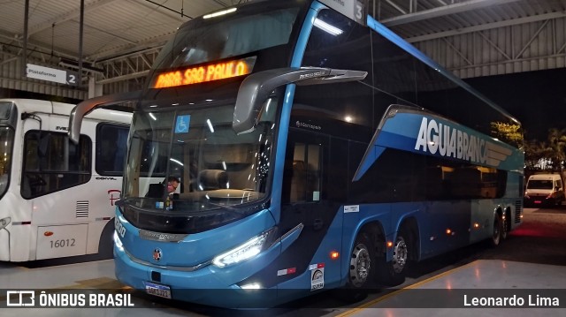 Viação Águia Branca 51300 na cidade de Leopoldina, Minas Gerais, Brasil, por Leonardo Lima. Número da foto: #13175982.