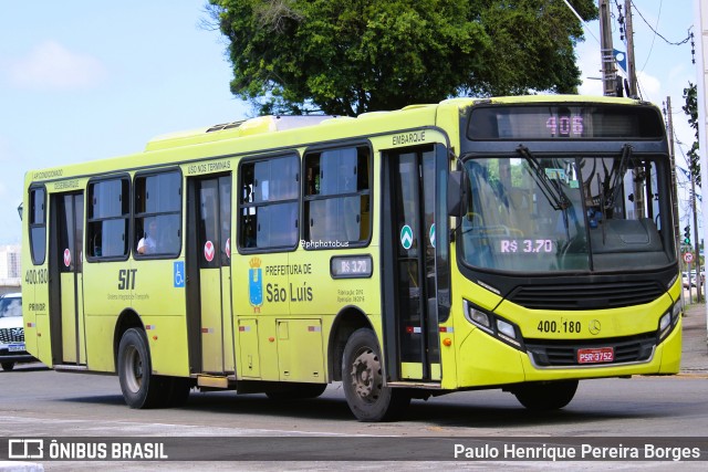 Viação Primor 400.180 na cidade de São Luís, Maranhão, Brasil, por Paulo Henrique Pereira Borges. Número da foto: #13176633.