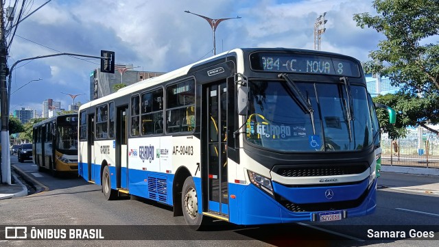 Viação Forte AF-90403 na cidade de Belém, Pará, Brasil, por Samara Goes. Número da foto: #13176945.