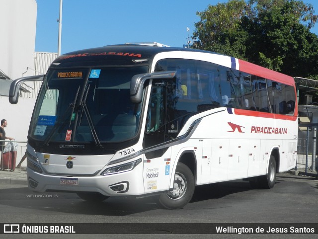 Viação Piracicabana 7324 na cidade de Rio de Janeiro, Rio de Janeiro, Brasil, por Wellington de Jesus Santos. Número da foto: #13176051.