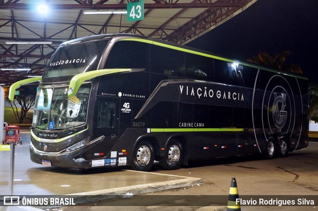 Viação Garcia 86079 na cidade de Londrina, Paraná, Brasil, por Flavio Rodrigues Silva. Número da foto: #13177080.