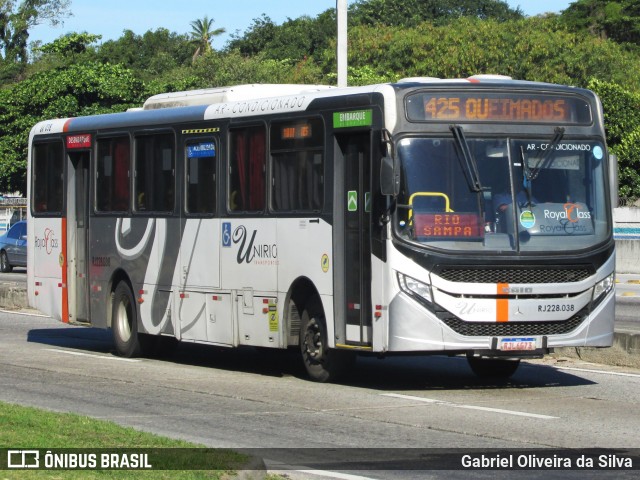 UniRio Transportes RJ 228.038 na cidade de Rio de Janeiro, Rio de Janeiro, Brasil, por Gabriel Oliveira da Silva. Número da foto: #13177516.
