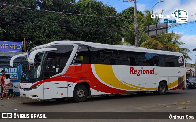 Viação Regional 2425 na cidade de Amargosa, Bahia, Brasil, por Ônibus Ssa. Número da foto: #13175407.