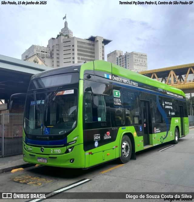 Sambaíba Transportes Urbanos 2 1110 na cidade de São Paulo, São Paulo, Brasil, por Diego de Souza Costa da Silva. Número da foto: #13175532.
