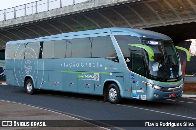 Viação Garcia 8315 na cidade de Londrina, Paraná, Brasil, por Flavio Rodrigues Silva. Número da foto: #13177055.