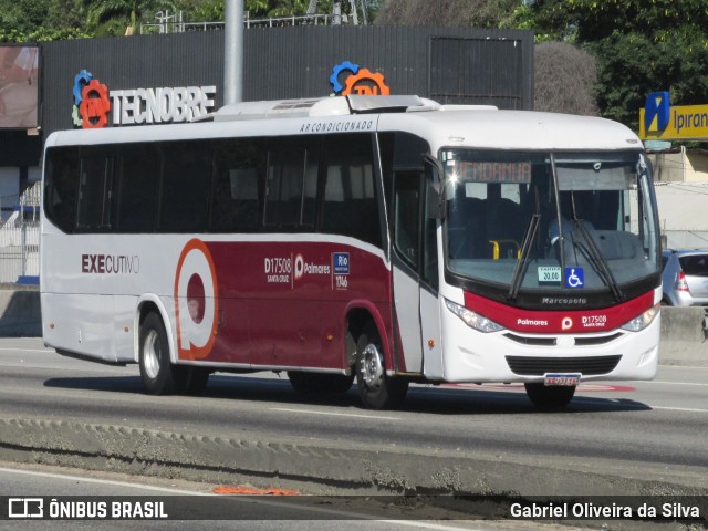 Auto Viação Palmares D17508 na cidade de Rio de Janeiro, Rio de Janeiro, Brasil, por Gabriel Oliveira da Silva. Número da foto: #13177290.