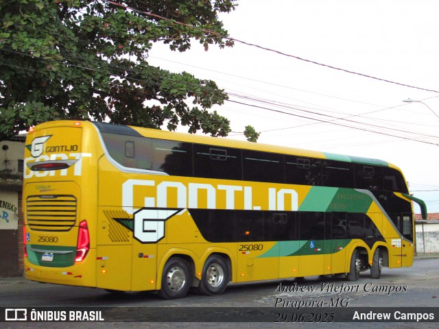 Empresa Gontijo de Transportes 25080 na cidade de Pirapora, Minas Gerais, Brasil, por Andrew Campos. Número da foto: #13177249.