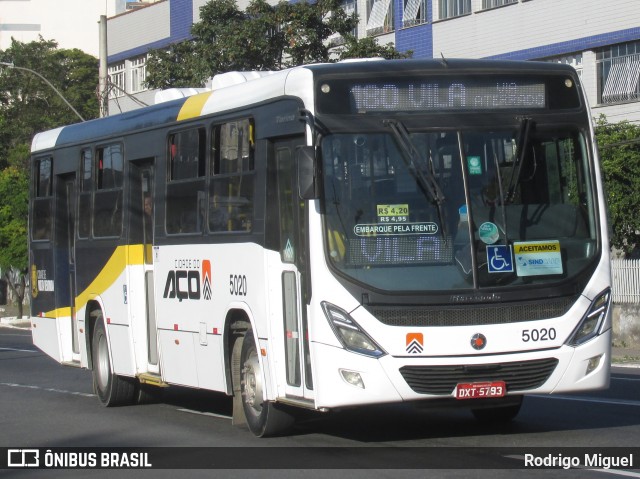 Viação Cidade do Aço 5020 na cidade de Volta Redonda, Rio de Janeiro, Brasil, por Rodrigo Miguel. Número da foto: #13176476.