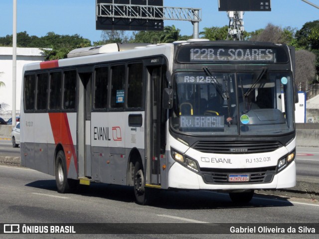 Evanil Transportes e Turismo RJ 132.031 na cidade de Rio de Janeiro, Rio de Janeiro, Brasil, por Gabriel Oliveira da Silva. Número da foto: #13177301.