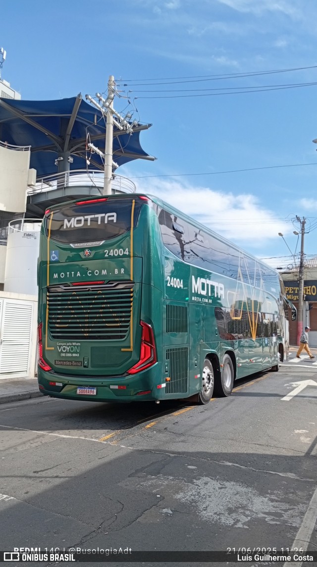 Viação Motta 24004 na cidade de São José do Rio Preto, São Paulo, Brasil, por Luis Guilherme Costa. Número da foto: #13177015.