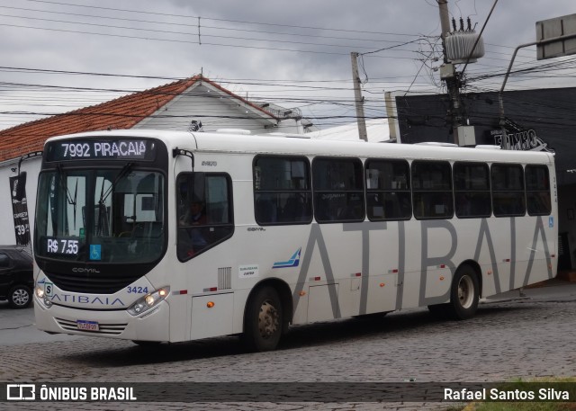 Viação Atibaia São Paulo 3424 na cidade de Atibaia, São Paulo, Brasil, por Rafael Santos Silva. Número da foto: #13176665.