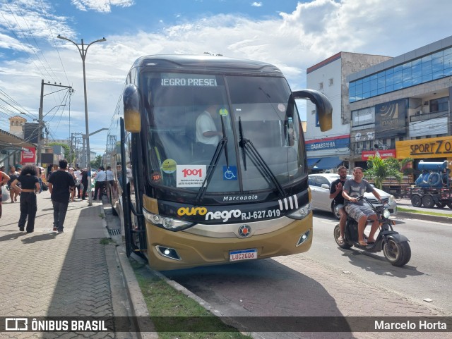 Ouro Negro Transportes e Turismo RJ 627.019 na cidade de Rio das Ostras, Rio de Janeiro, Brasil, por Marcelo Horta. Número da foto: #13175903.