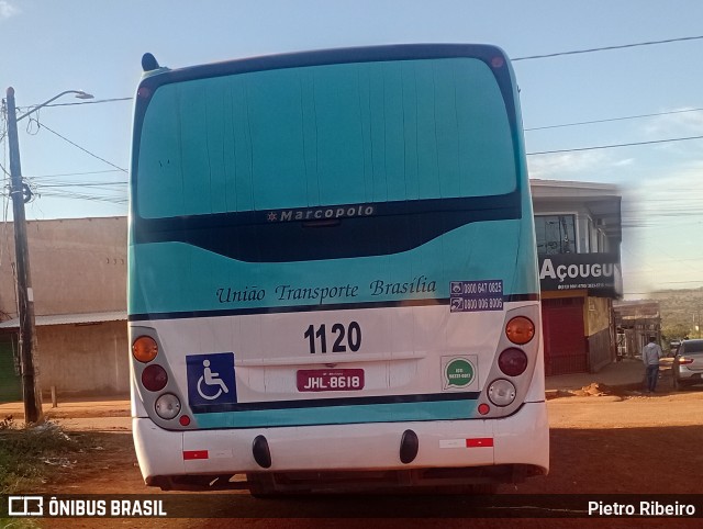 UTB - União Transporte Brasília 1120 na cidade de Padre Bernardo, Goiás, Brasil, por Pietro Ribeiro. Número da foto: #13101603.