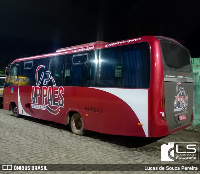 AP Paes Transportes RJ 976.003 na cidade de Campos dos Goytacazes, Rio de Janeiro, Brasil, por Lucas de Souza Pereira. Número da foto: #13100171.