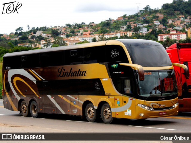 Linhatur Turismo e Fretamento 7040 na cidade de Belo Horizonte, Minas Gerais, Brasil, por César Ônibus. Número da foto: #13102002.