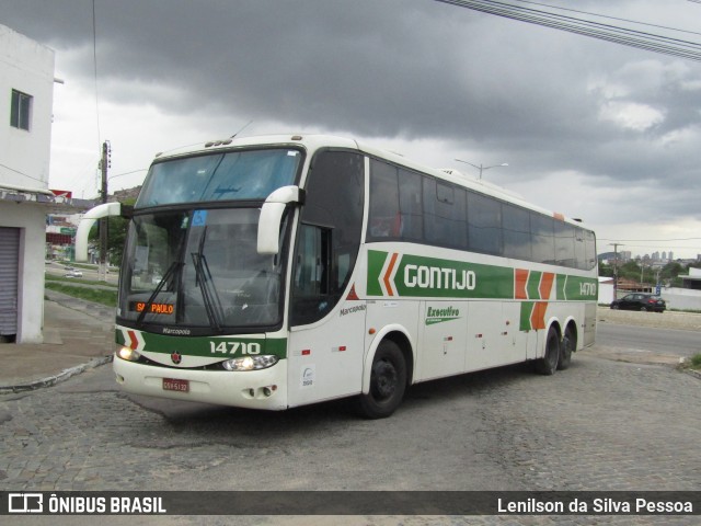 Empresa Gontijo de Transportes 14710 na cidade de Caruaru, Pernambuco, Brasil, por Lenilson da Silva Pessoa. Número da foto: #13101616.