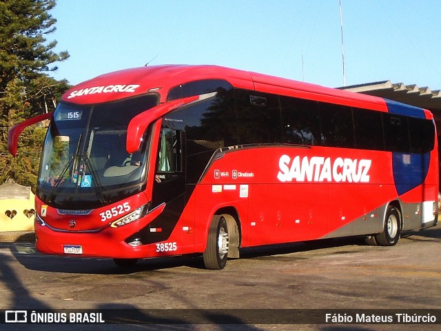 Viação Santa Cruz 38525 na cidade de Três Corações, Minas Gerais, Brasil, por Fábio Mateus Tibúrcio. Número da foto: #13099380.