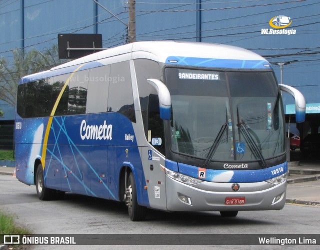 Viação Cometa 18510 na cidade de São Paulo, São Paulo, Brasil, por Wellington Lima. Número da foto: #13101331.