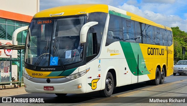 Empresa Gontijo de Transportes 18430 na cidade de Montes Claros, Minas Gerais, Brasil, por Matheus Richard. Número da foto: #13101618.