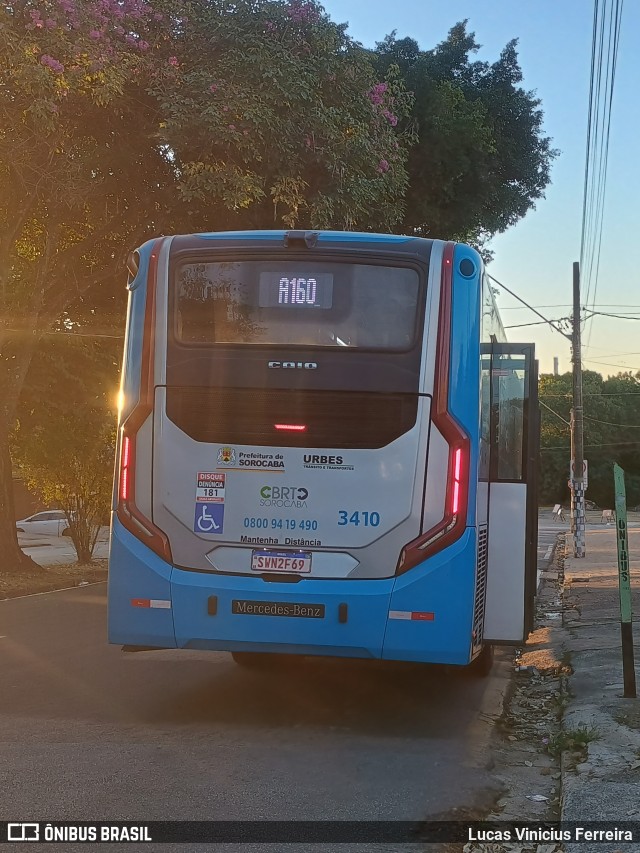 BRT Sorocaba Concessionária de Serviços Públicos SPE S/A 3410 na cidade de Sorocaba, São Paulo, Brasil, por Lucas Vinicius Ferreira. Número da foto: #13101238.