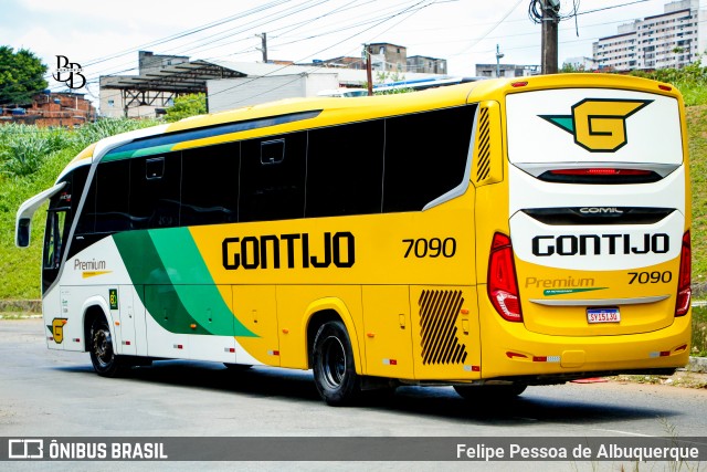 Empresa Gontijo de Transportes 7090 na cidade de Salvador, Bahia, Brasil, por Felipe Pessoa de Albuquerque. Número da foto: #13101736.