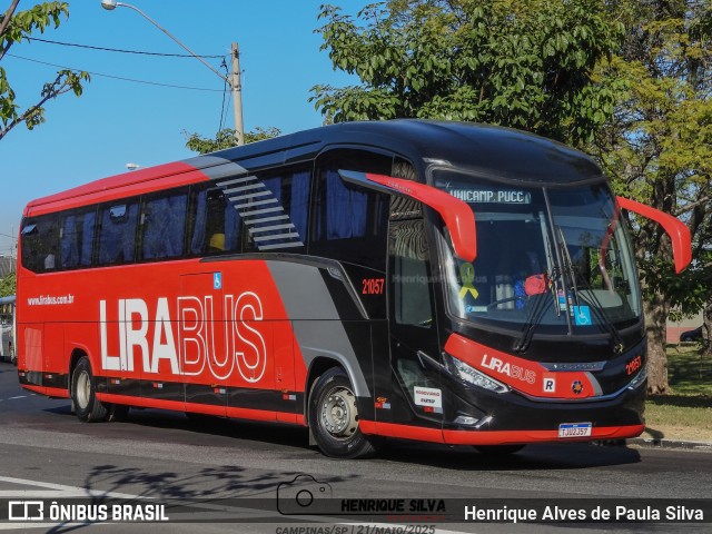 Lirabus 21057 na cidade de Campinas, São Paulo, Brasil, por Henrique Alves de Paula Silva. Número da foto: #13101110.