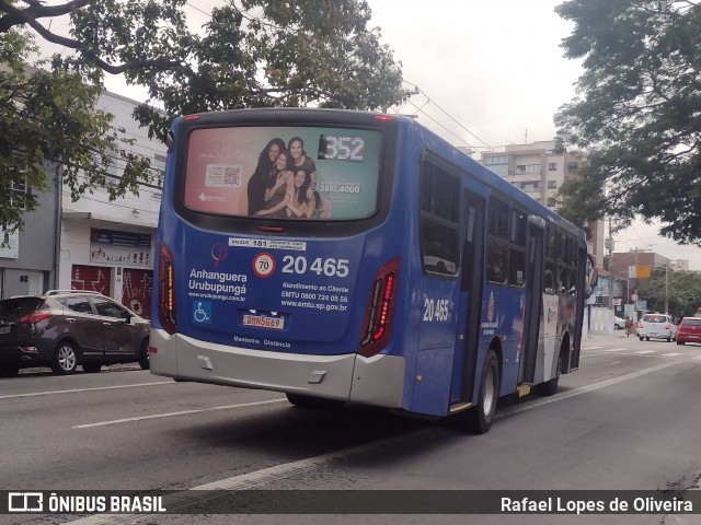 Auto Viação Urubupungá 20.465 na cidade de São Paulo, São Paulo, Brasil, por Rafael Lopes de Oliveira. Número da foto: #13099654.