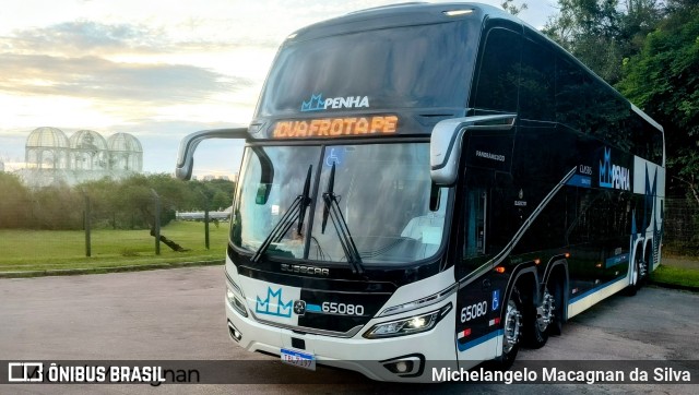 Empresa de Ônibus Nossa Senhora da Penha 65080 na cidade de Curitiba, Paraná, Brasil, por Michelangelo Macagnan da Silva. Número da foto: #13101906.