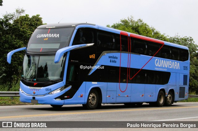 UTIL - União Transporte Interestadual de Luxo 13515 na cidade de Barra do Piraí, Rio de Janeiro, Brasil, por Paulo Henrique Pereira Borges. Número da foto: #13101082.