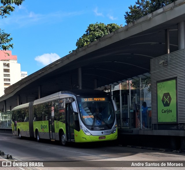 Viação Jardins 20834 na cidade de Belo Horizonte, Minas Gerais, Brasil, por Andre Santos de Moraes. Número da foto: #13101992.